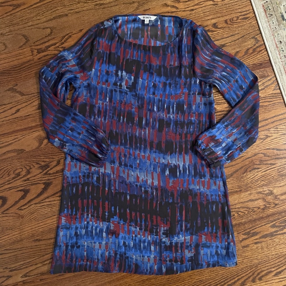 BB Dakota Long Sleeve Shift Mini Dress